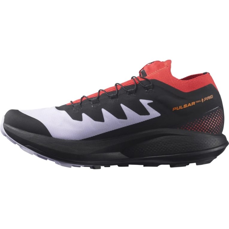 Tenis Para Trail Running Salomon Pulsar Pro Hombre Negros Rojos Lavanda | MX COER952